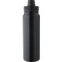 Duplafal palack telefontartval, 800 ml, fekete