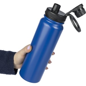 Duplafal palack telefontartval, 800 ml, kobaltkk (termosz)