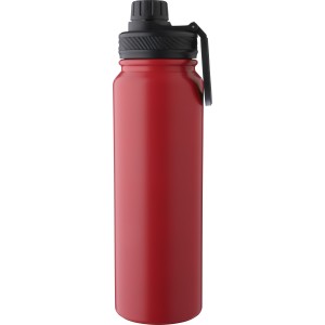 Duplafal palack telefontartval, 800 ml, piros (termosz)