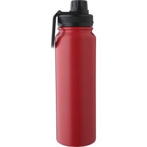 Duplafal palack telefontartval, 800 ml, piros (termosz)