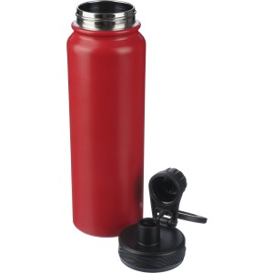 Duplafal palack telefontartval, 800 ml, piros (termosz)