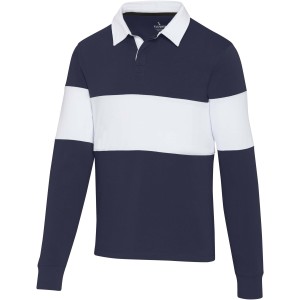 Elevate Clyde uniszex GOTS rugby pulver, Navy, White (pulver)