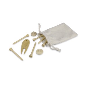Fa golf tee kszlet, barna (sportszer)