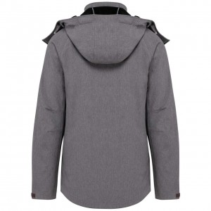 Kariban ni kapucnis softshell dzseki, Marl Grey (dzseki)