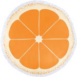 Kerek strandtörölköző, narancs (8289-07)
