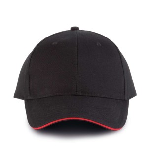 Kup Orlando 6 paneles sapka, Black/Red (sapka)