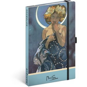 Notesz Alphonse Mucha ? Luna, dotted, 13 x 21 cm (naptr)