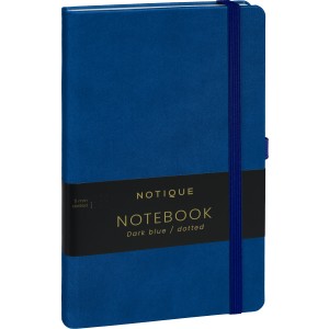 Notesz Vivella  Dark blue, dotted, 13  21 cm (naptr)